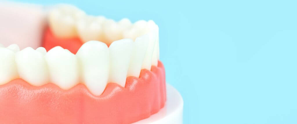 Dental prototype to show gum health.